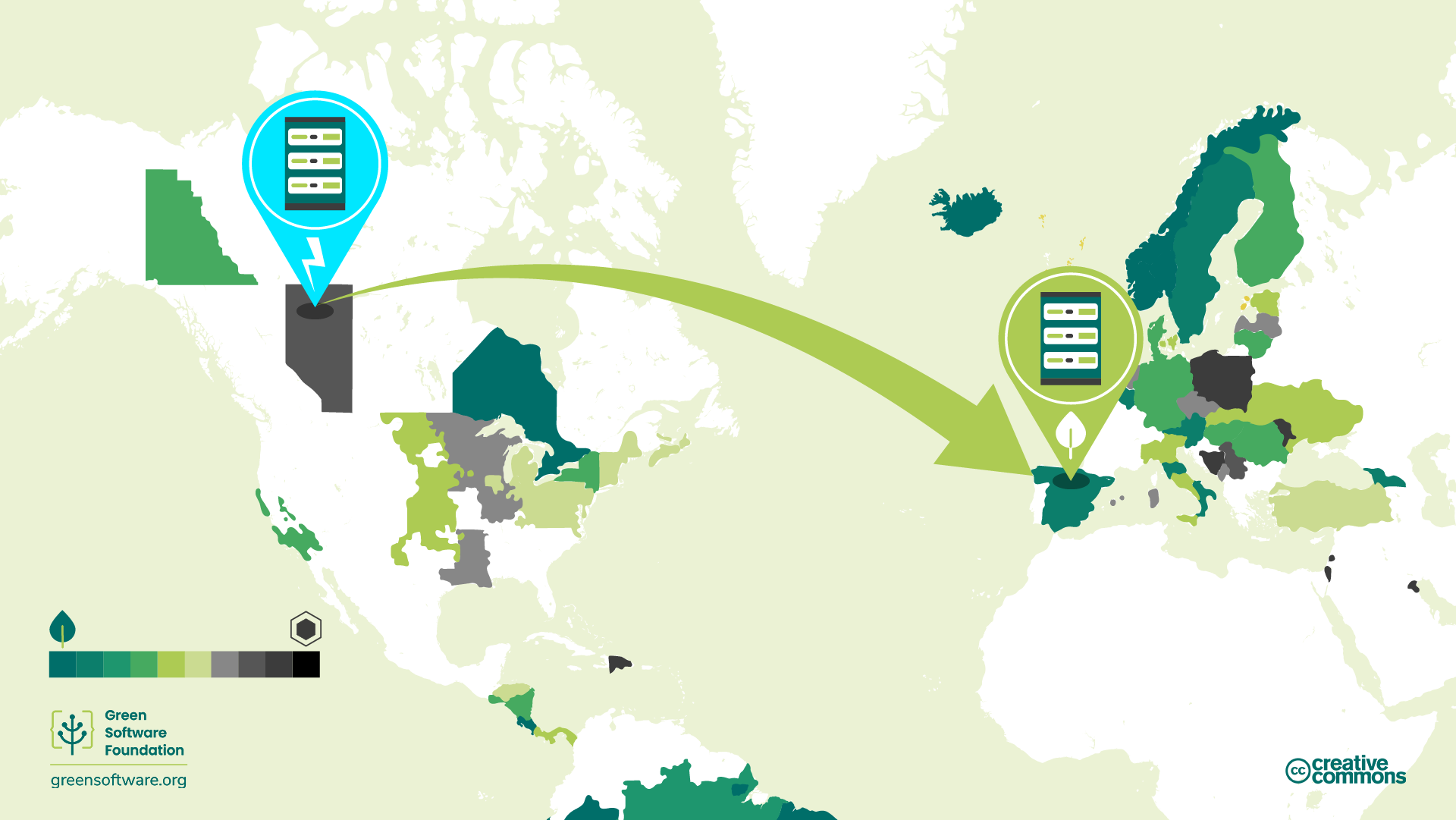 Diagram illustrating spatial demand shifting Diagram illustrating spatial demand shifting