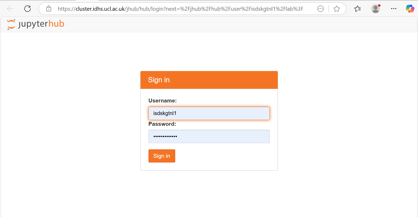 JupyterHub_login